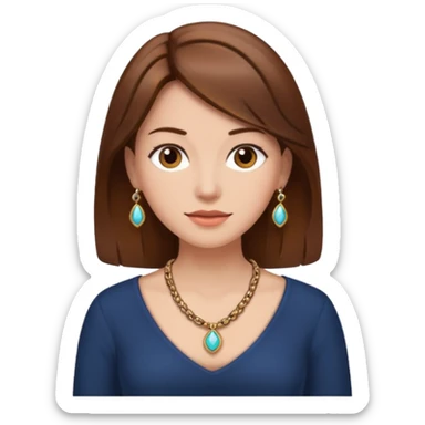 person woman brownhair body sticker