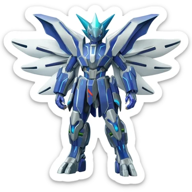Futuristic Suicune-Dialga-Kyurem-Reshiram-Creature, (full body) sticker