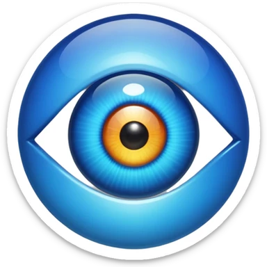 nazar eye bead sticker