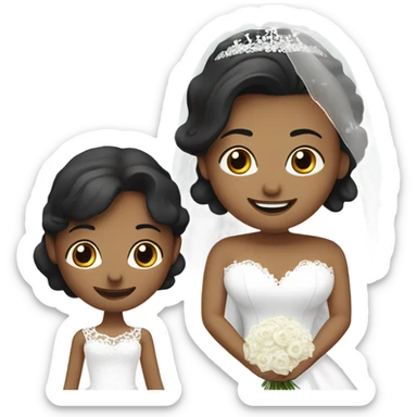 Couple getting married  sticker