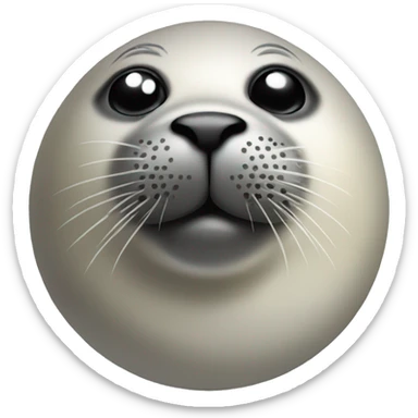 Seal with a ball balancing on nose sticker