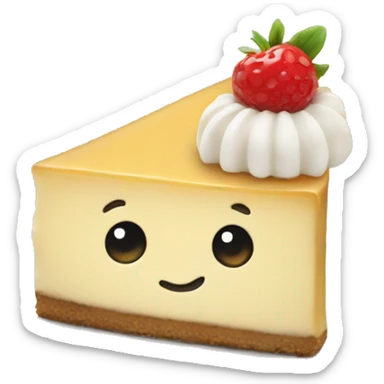 Cheesecake funny sticker