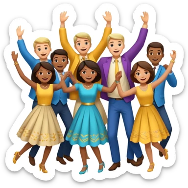 I want an emoji with people making a “horă” sticker