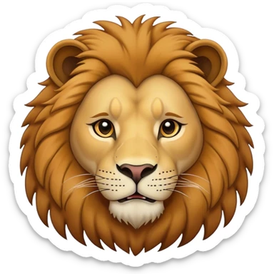Lion who is drawing  sticker