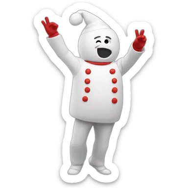 Bonhomme qui dab sticker