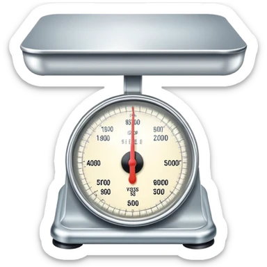 weighing scales sticker