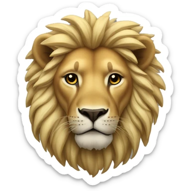 Un león grosero  sticker
