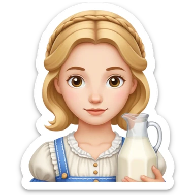 milk maid sticker