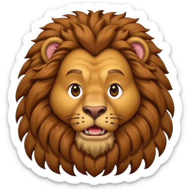 The Cowardly Lion from the Wizard of Oz sticker