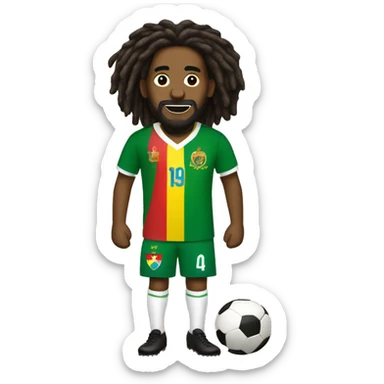 Rastafari, futbol copa america 2024 sticker