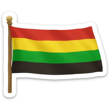 Rastafari flag sticker