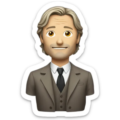 Mads-Mikkelsen-from-Hannibal sticker