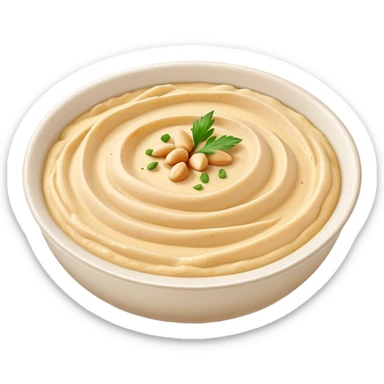 Bowl of hummus  sticker