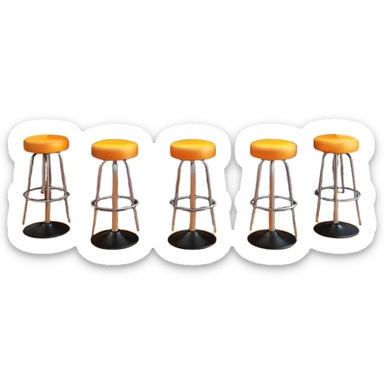 A 3D cartoon bar interior with a counter, glowing shelves of colorful bottles, tall stools, and hanging lights, warm ambient lighting, realistic reflections, Memoji-style. Photo Frame. sticker