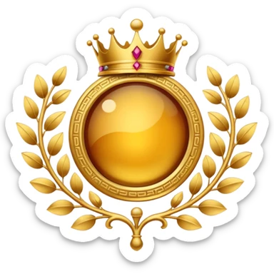 Royal Fancy Deluxe Deco Icon Logo Insignia Symbol sticker