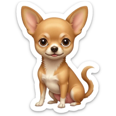 A pregnant Chihuahua. sticker
