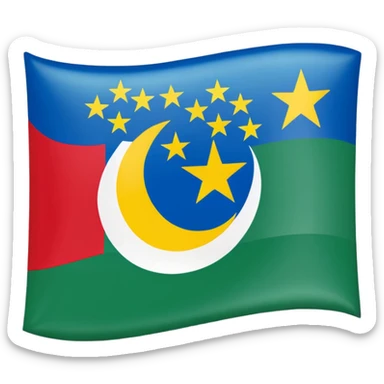 Flag Uzbekistan  sticker