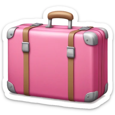 pink suitcase  sticker