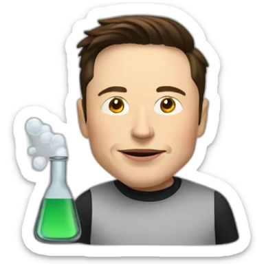 elon musk doing drugs, for educational purposes only, inclusiveness and positive, LGTBQ+ sticker