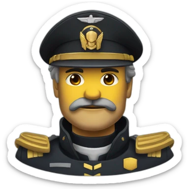 Helldivers Admiral sticker