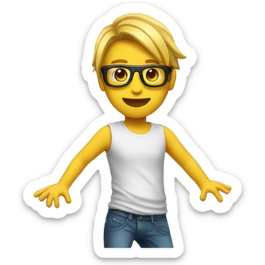 DANCING techno sticker