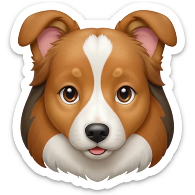Beagle Shetland sheepdog mix sticker