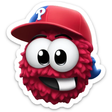 The Philadelphia Phillies mascot sticker