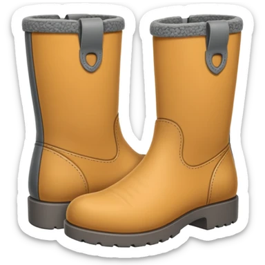 felt boots sticker