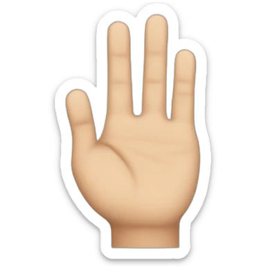 Third finger only up on left hand sticker