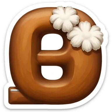 Make furry letters that say 26 sticker