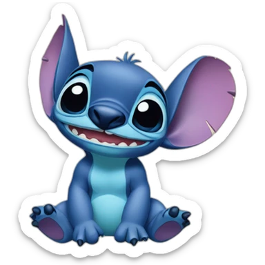 Stitch from lilo and stitch sticker