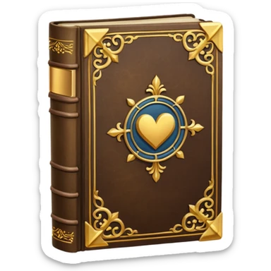 Very Thick old book sticker