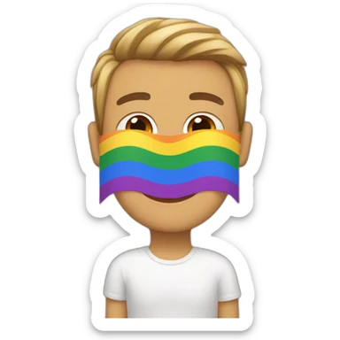 Drapeau Hetero qui soutient les lgbt sticker