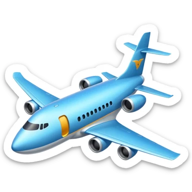 Plane in a nose dive sticker