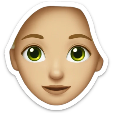 cute green-eyed blonde girl sticker