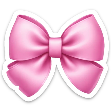 A cute pink bow sticker