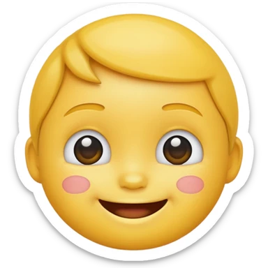 Toddler emoji sticker