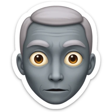 Mutant tall skinny gray sticker