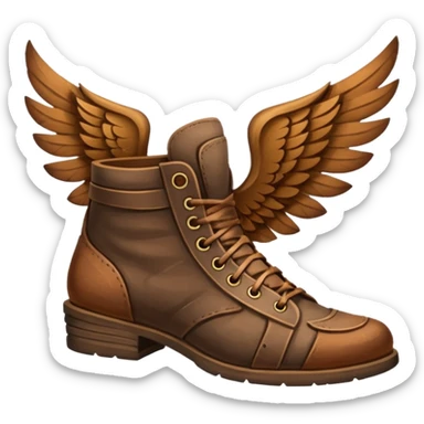 winged shoes sticker