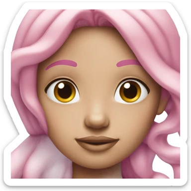 Pink and blue pastel mermaid sticker