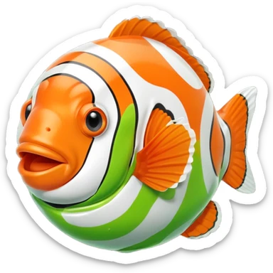 Ball of Goos with Clownfish  sticker