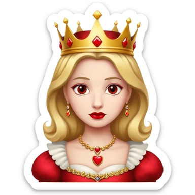 Queen of Hearts from Alice in Wonderland sticker