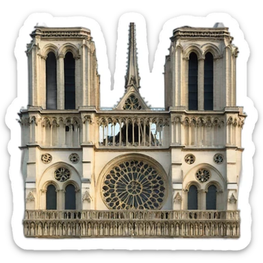 Cathédrale notre dame  sticker