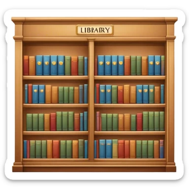 a nice library  sticker