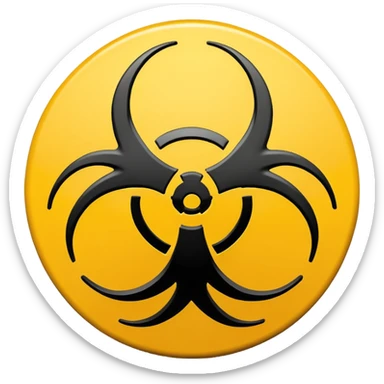 Biohazard symbol  sticker