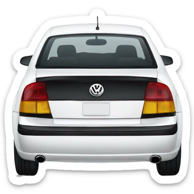 white VW Jetta sticker