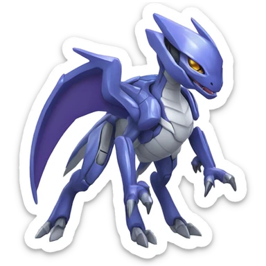  Cool Cute Edgy Futuristic Digimon-Genesect-Dialga-Reptile full body sticker
