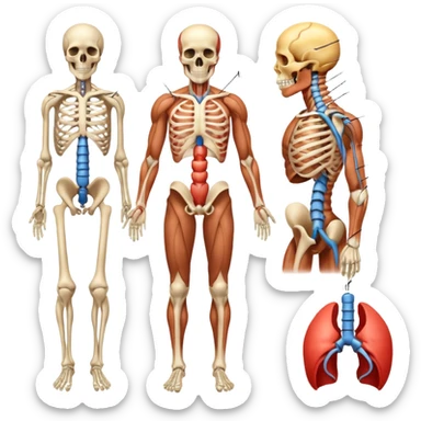 imagenes del aparato locomotor sticker