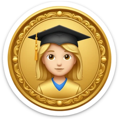 academic schoolarship sticker