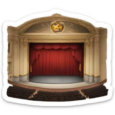 broadway theater sticker